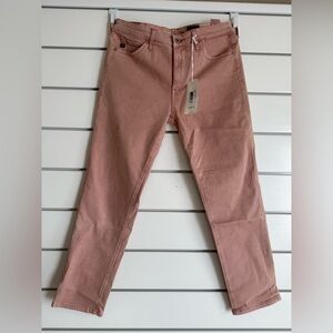 AG Adriano Goldschmied Pink Prima Cigarette Crop Jeans